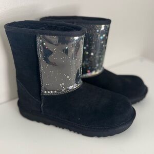 UGG Classic II Clear Glitter boots size 6